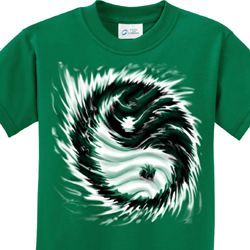 Kids Yoga Shirt Yin Yang Sun Tee T-Shirt