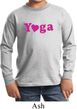 Kids Yoga Shirt Yoga Heart Neon Long Sleeve Tee T-Shirt