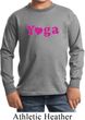 Kids Yoga Shirt Yoga Heart Neon Long Sleeve Tee T-Shirt