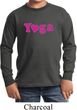 Kids Yoga Shirt Yoga Heart Neon Long Sleeve Tee T-Shirt