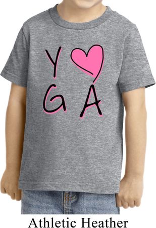 Kids Yoga Shirt Yoga Love Toddler Tee T-Shirt