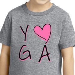 Kids Yoga Shirt Yoga Love Toddler Tee T-Shirt