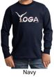 Kids Yoga Shirt Yoga Spelling Long Sleeve Tee T-Shirt