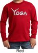 Kids Yoga Shirt Yoga Spelling Long Sleeve Tee T-Shirt