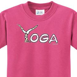 Kids Yoga Shirt Yoga Spelling Tee T-Shirt