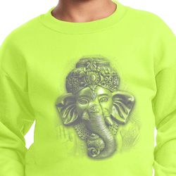 Kids Yoga Sweatshirt 3D Ganesha Lights Sweat Shirt