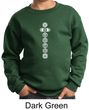 Kids Yoga Sweatshirt 7 Chakras White Print Youth Sweat Shirt
