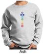 Kids Yoga Sweatshirt 7 Colored Chakras Youth Sweat Shirt