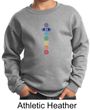 Kids Yoga Sweatshirt 7 Colored Chakras Youth Sweat Shirt