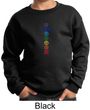 Kids Yoga Sweatshirt 7 Colored Chakras Youth Sweat Shirt