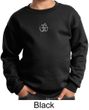 Kids Yoga Sweatshirt Aum Hindu Patch Meditation Youth Sweat Shirt