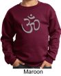 Kids Yoga Sweatshirt Aum Symbol Meditation Youth Sweat Shirt