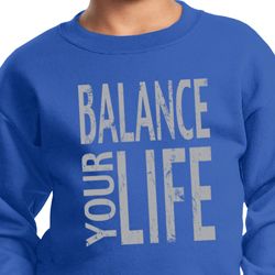Kids Yoga Sweatshirt Balance Your Life Sweat Shirt