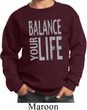 Kids Yoga Sweatshirt Balance Your Life Sweat Shirt