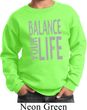Kids Yoga Sweatshirt Balance Your Life Sweat Shirt