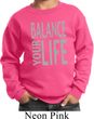 Kids Yoga Sweatshirt Balance Your Life Sweat Shirt