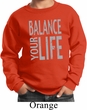 Kids Yoga Sweatshirt Balance Your Life Sweat Shirt
