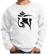 Kids Yoga Sweatshirt Black Tibetan Om