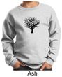 Kids Yoga Sweatshirt Black Tree of Life Youth Sweat Shirt