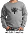 Kids Yoga Sweatshirt Black Tree of Life Youth Sweat Shirt