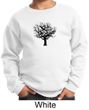 Kids Yoga Sweatshirt Black Tree of Life Youth Sweat Shirt