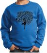 Kids Yoga Sweatshirt Black Tree Pose Sweat Shirt