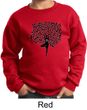 Kids Yoga Sweatshirt Black Tree Pose Sweat Shirt
