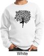 Kids Yoga Sweatshirt Black Tree Pose Sweat Shirt