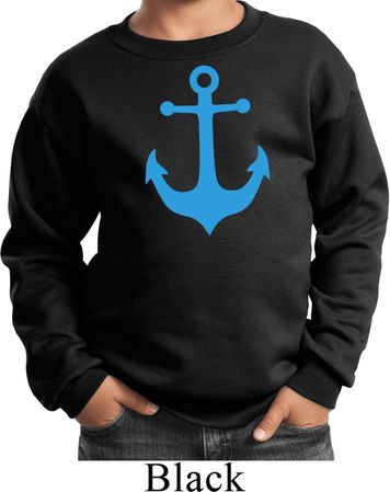 Kids Yoga Sweatshirt Blue Anchor Sweat Shirt