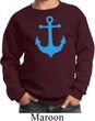 Kids Yoga Sweatshirt Blue Anchor Sweat Shirt