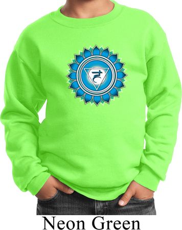 Kids Yoga Sweatshirt Blue Vishuddha Sweat Shirt