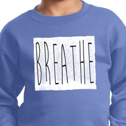 Kids Yoga Sweatshirt Breathe Sweat Shirt