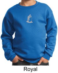Kids Yoga Sweatshirt Buddha Buddhist Small Print Youth Sweat Shirt