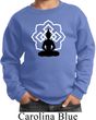 Kids Yoga Sweatshirt Buddha Lotus Pose Youth Sweat Shirt