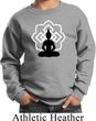 Kids Yoga Sweatshirt Buddha Lotus Pose Youth Sweat Shirt