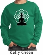 Kids Yoga Sweatshirt Buddha Lotus Pose Youth Sweat Shirt