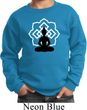 Kids Yoga Sweatshirt Buddha Lotus Pose Youth Sweat Shirt