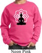 Kids Yoga Sweatshirt Buddha Lotus Pose Youth Sweat Shirt