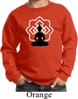 Kids Yoga Sweatshirt Buddha Lotus Pose Youth Sweat Shirt