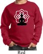 Kids Yoga Sweatshirt Buddha Lotus Pose Youth Sweat Shirt