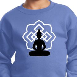 Kids Yoga Sweatshirt Buddha Lotus Pose Youth Sweat Shirt