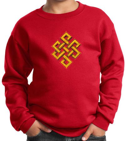 Kids Yoga Sweatshirt Endless Knot Sweat Shirt