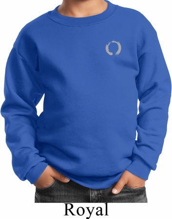 Kids Yoga Sweatshirt Enso Pocket Print Sweat Shirt