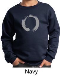 Kids Yoga Sweatshirt Enso Zen Meditation Youth Sweat Shirt