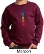 Kids Yoga Sweatshirt Floral Chakras Sweat Shirt