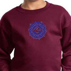 Kids Yoga Sweatshirt Floral Sahasrara Sweat Shirt