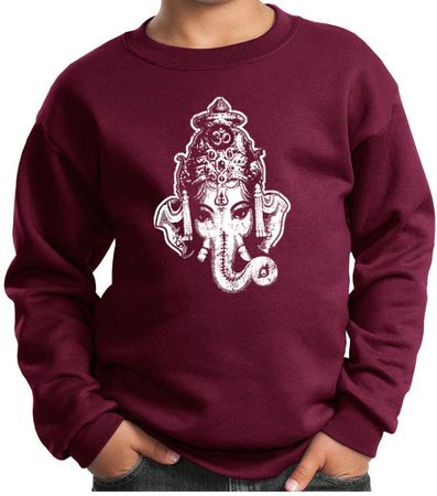 Kids Yoga Sweatshirt Ganesha Head Sweat Shirt