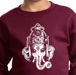 Kids Yoga Sweatshirt Ganesha Head Sweat Shirt