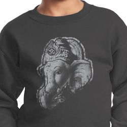 Kids Yoga Sweatshirt Ganesha Profile Sweat Shirt
