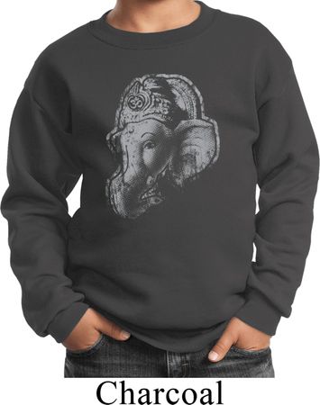 Kids Yoga Sweatshirt Ganesha Profile Sweat Shirt